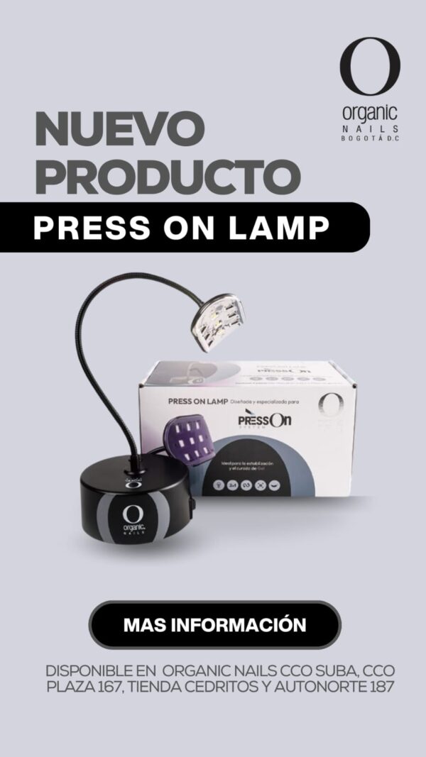 LÁMPARA PRESS ON SENSOR NEGRA ORGANIC NAILS