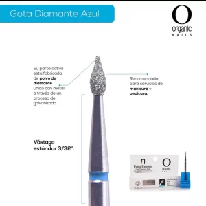 Punta - Gota Diamante Azul